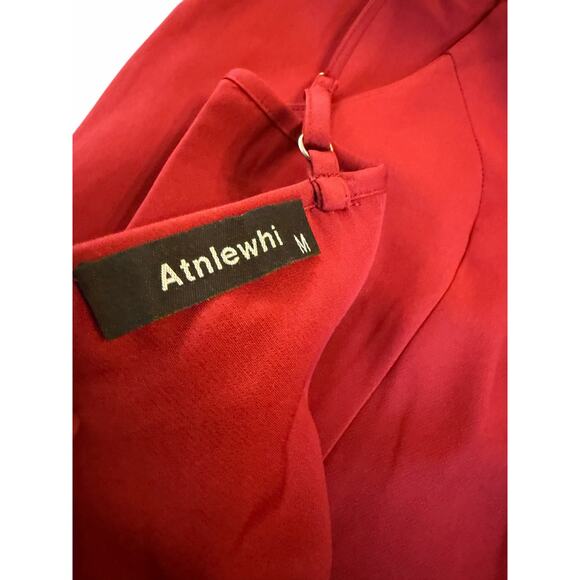 Atnlewhi Red Cocktail Dress - Size M - Picture 3 of 13
